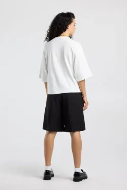 Bermuda Nalia regular loose fit bermuda met medium waist