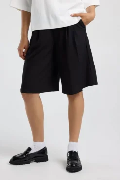 Bermuda Nalia regular loose fit bermuda met medium waist