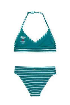 Bikiniset Lily Jr gestructureerde bikiniset met witte strepen