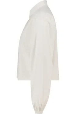 Blouse Bibi linnen blouse met trekkoord en elastische cuffs
