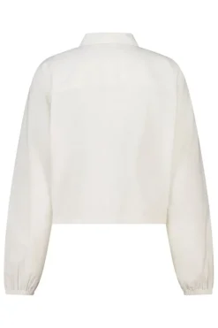Blouse Bibi linnen blouse met trekkoord en elastische cuffs