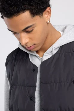 Bodywarmer Jean bodywarmer met drukknoopsluiting en binnenzak