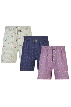 Boxershort Thomas 3P boxershort met wijde pasvorm en all-over print