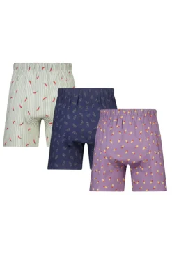 Boxershort Thomas 3P boxershort met wijde pasvorm en all-over print