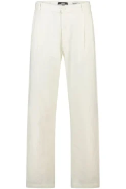 Broek Patrick straight fit linnen broek met elastische tailleband
