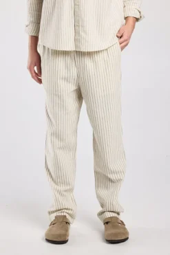 Broek Phillon straight fit linnen broek met elastische tailleband