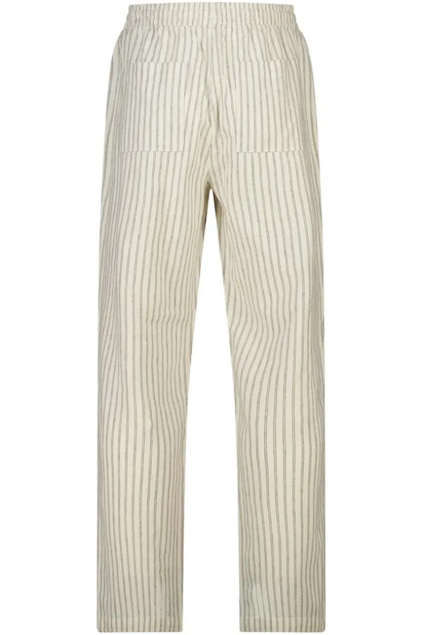 Broek Phillon straight fit linnen broek met elastische tailleband
