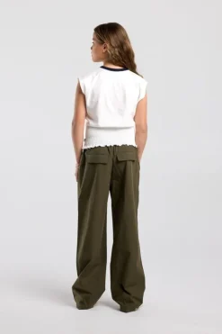 Broek Portia Jr wide leg broek met elastische waistband