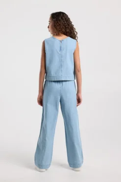 Broek Primrose Jr denim broek met elastische taille en koorden