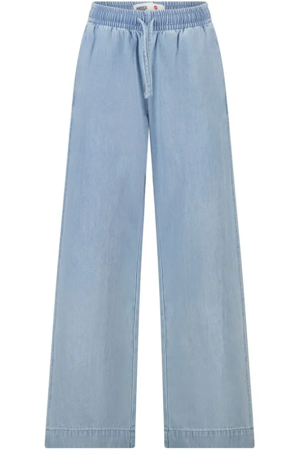 Broek Primrose Jr denim broek met elastische taille en koorden