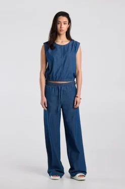 Broek Primrose losse broek met elastische tailleband en trekkoord