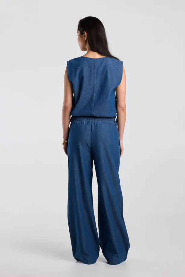 Broek Primrose losse broek met elastische tailleband en trekkoord