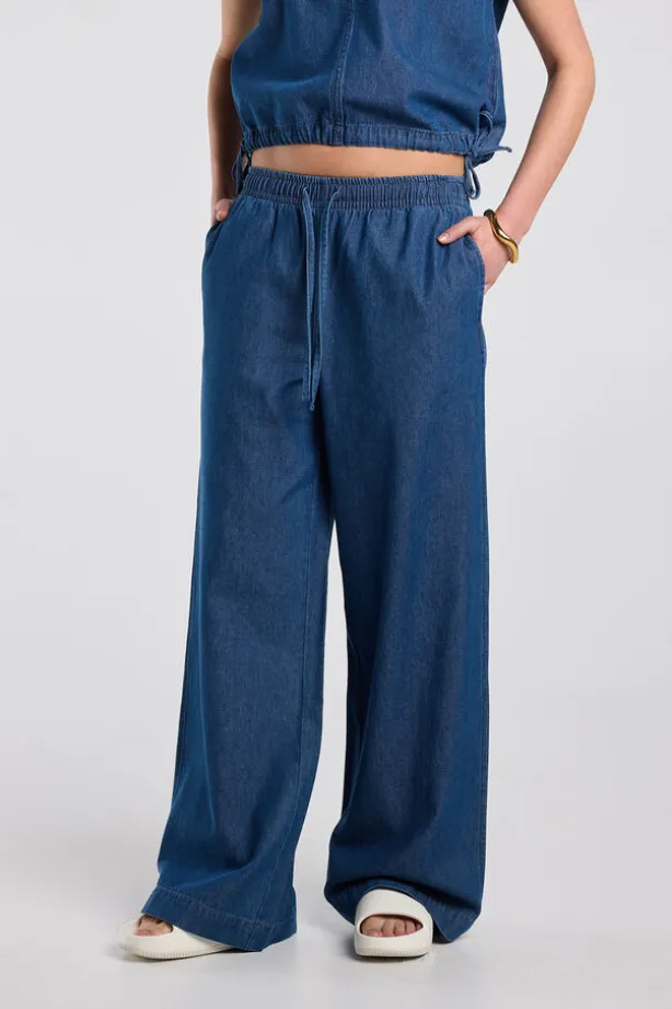 Broek Primrose losse broek met elastische tailleband en trekkoord