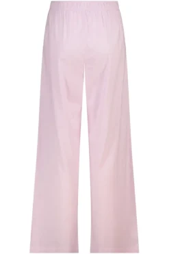 Broek Promise linnen broek met high waist en trekkoord