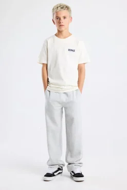 Caiden JR straight joggingspant Joggingspant met badge en trekkoord