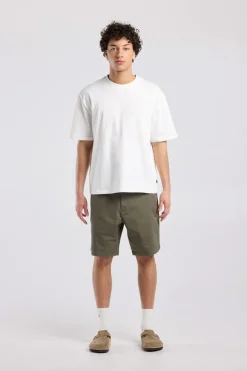 Chino short Niels regular fit met paspelzakken achter