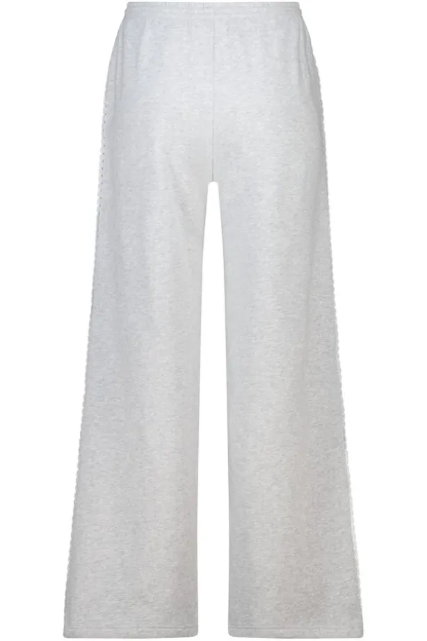 Cleo joggingbroek joggingbroek met kanten tape op de zijnaad