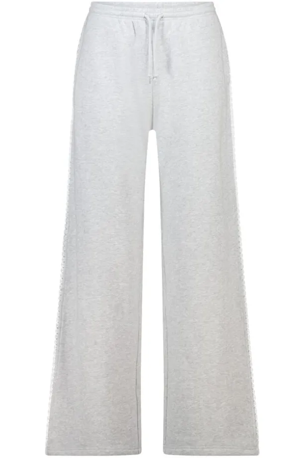 Cleo joggingbroek joggingbroek met kanten tape op de zijnaad