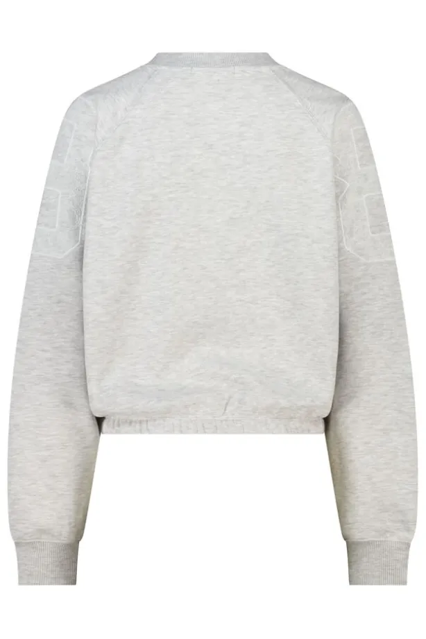 Crewneck sweater Sanny oversized crewneck met elastische zoom