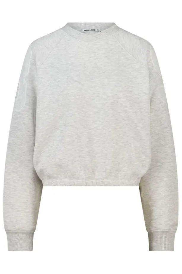 Crewneck sweater Sanny oversized crewneck met elastische zoom