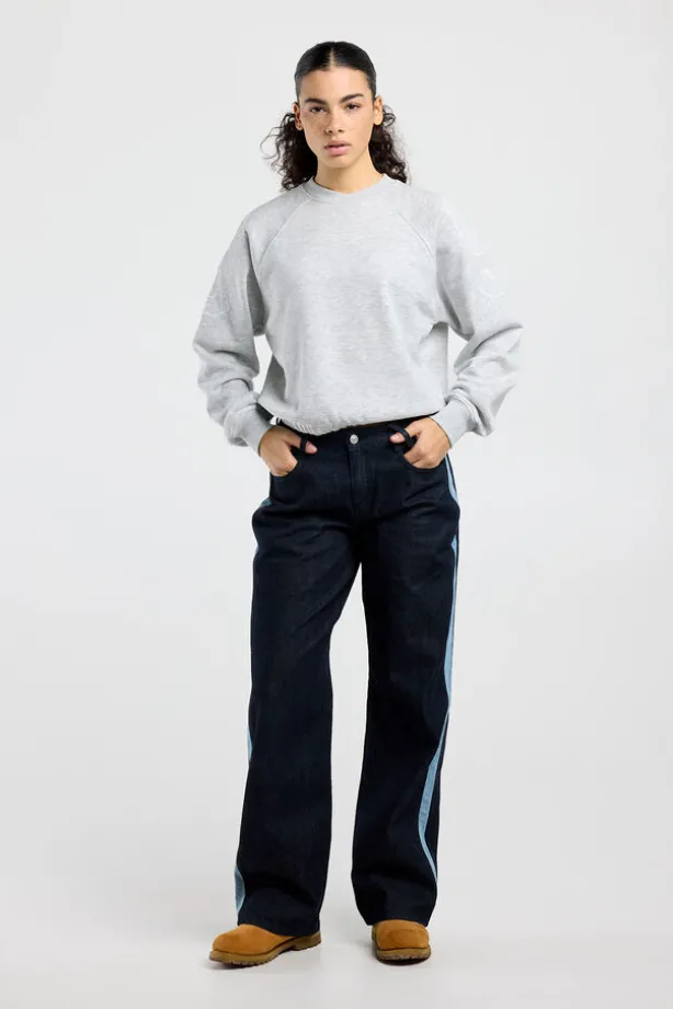 Crewneck sweater Sanny oversized crewneck met elastische zoom