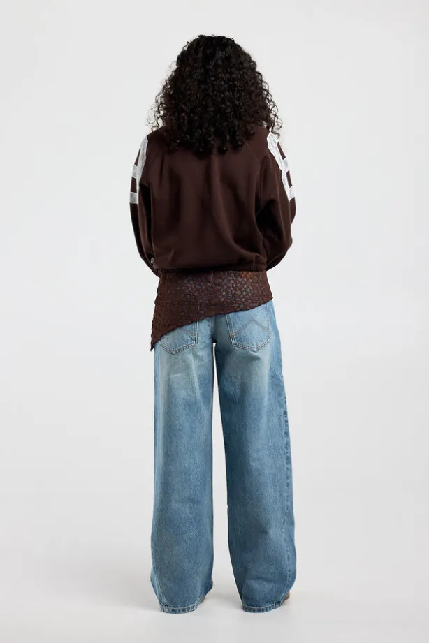 Crewneck sweater Sanny oversized crewneck met elastische zoom