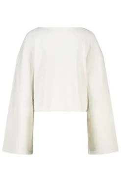 Cropped longsleeve Liloa cropped longsleeve van stevige interlock