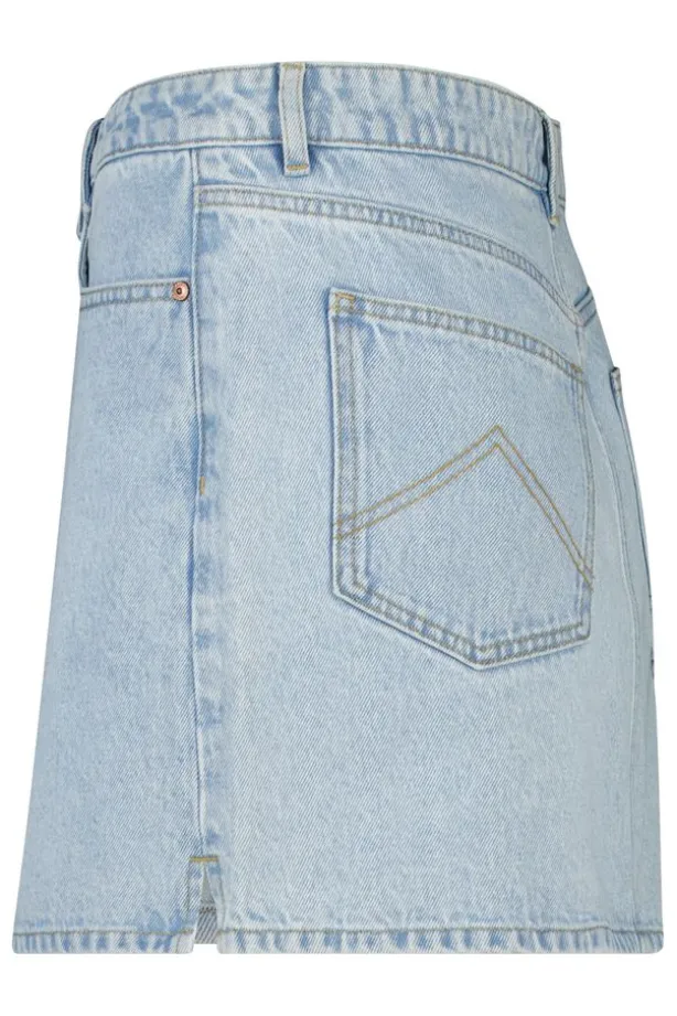 Denim rok Ryder korte denim rok met zakken