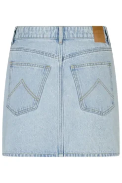 Denim rok Ryder korte denim rok met zakken