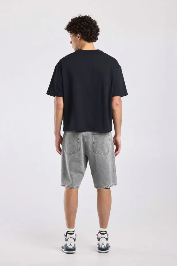 Denim short Nate relaxed fit met 5-pocket design
