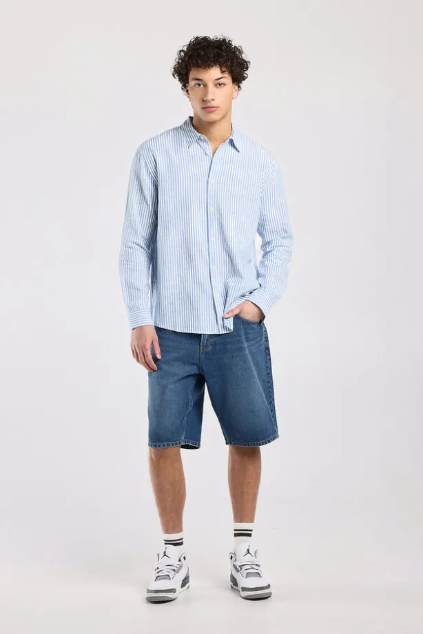 Denim short Nate relaxed fit met 5-pocket design