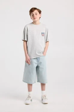 Denim short Nolan Jr baggy denim met elastische taille