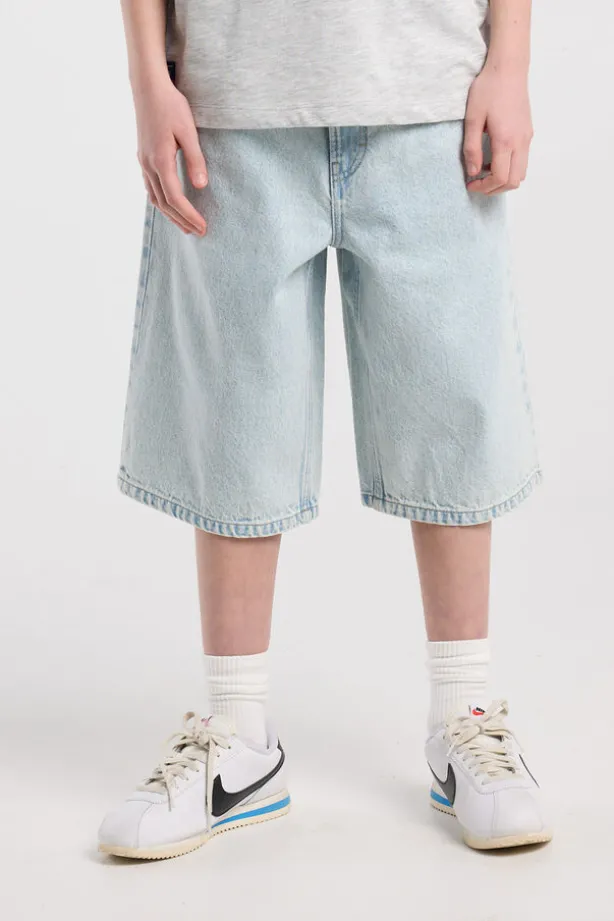 Denim short Nolan Jr baggy denim met elastische taille