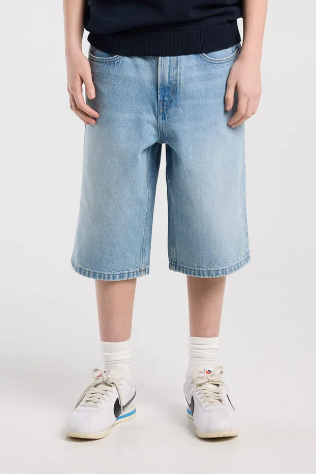 Denim short Nolan Jr baggy denim met elastische taille