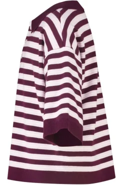 Gebreide polo Kirsten Jr gebreide polo met gestreept design