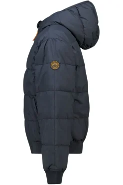 Hooded bomber Jaylan JR Gewatteerde hooded bomber met mouwbadge