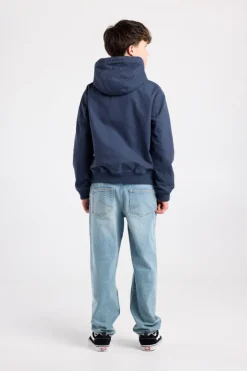 Hooded Bomber Judd JR canvas bomber met capuchon en borstembroidery