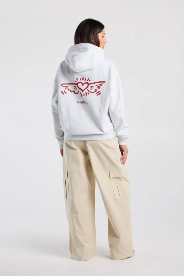 Hoodie Sabeau Hoodie met Keith Haring print