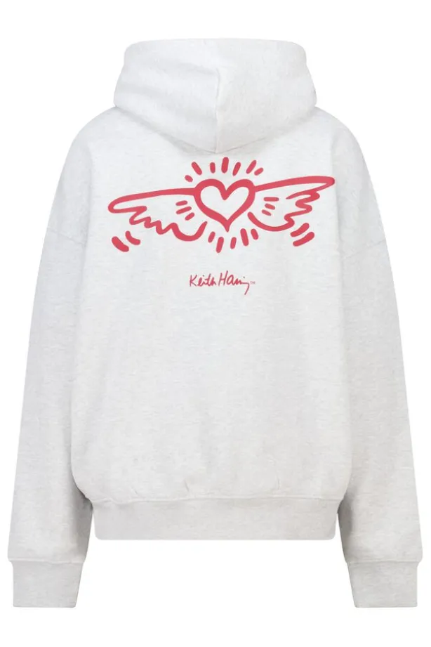 Hoodie Sabeau Hoodie met Keith Haring print