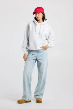 Hoodie Sabina hood hoodie met back print en embroidery