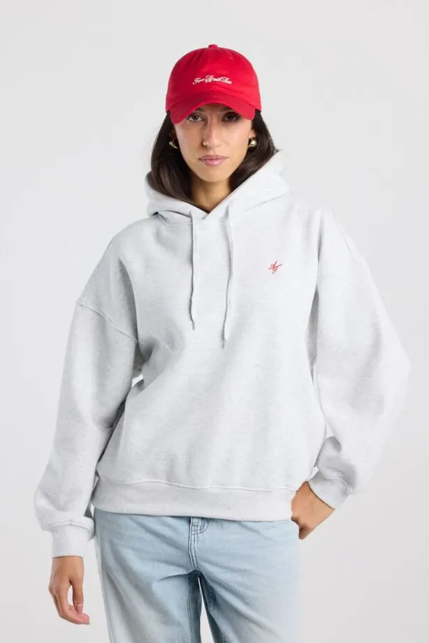 Hoodie Sabina hood hoodie met back print en embroidery