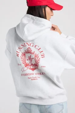 Hoodie Sabina hood hoodie met back print en embroidery