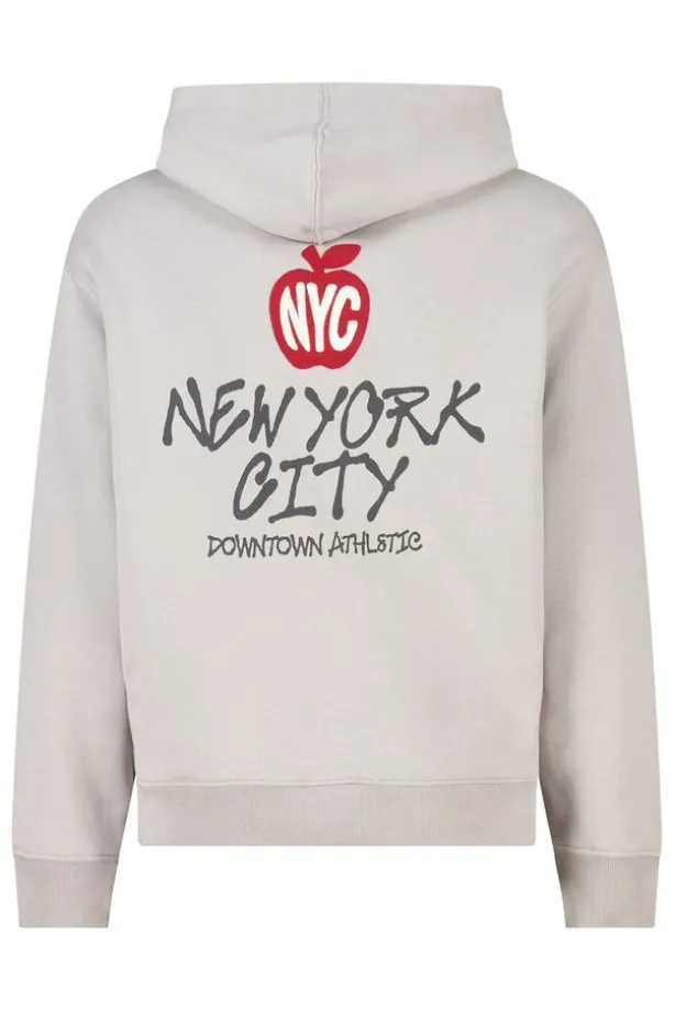 Hoodie Sebas jr regular fit hoodie met borduring en rugprint