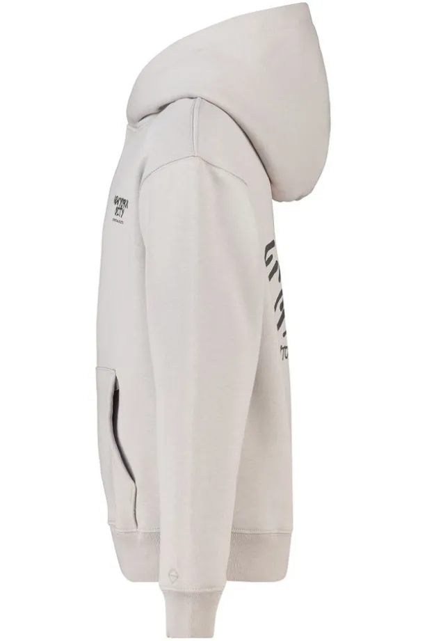 Hoodie Sebas jr regular fit hoodie met borduring en rugprint