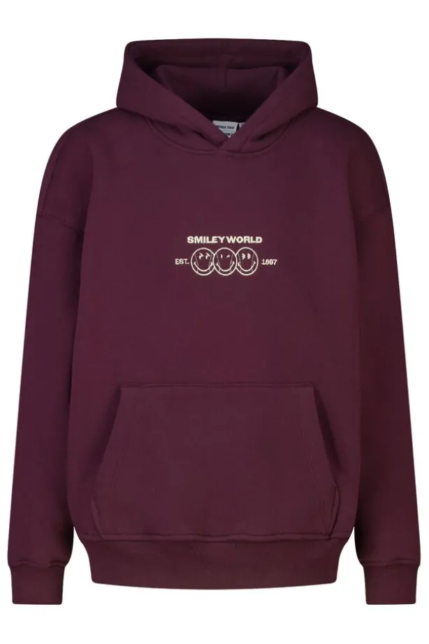 Hoodie Sharon Jr oversized Smileyworld™ hoodie met borduring op de borst