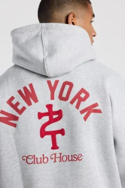 Hoodie Stan loose fit hoodie met chest embroidery