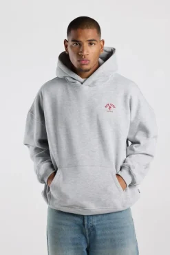 Hoodie Stan loose fit hoodie met chest embroidery