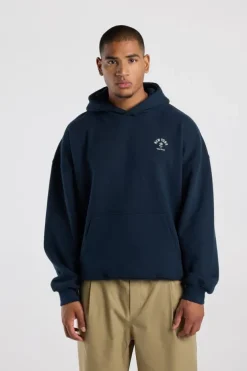Hoodie Stan loose fit hoodie met chest embroidery