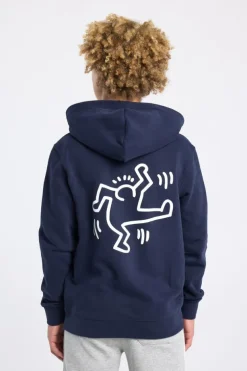 Hoodie Storm JR Hoodie met keith haring borduursel voor en achter