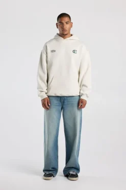 Hoodie Stuss relaxed fit hoodie met Smiley ™ artwork